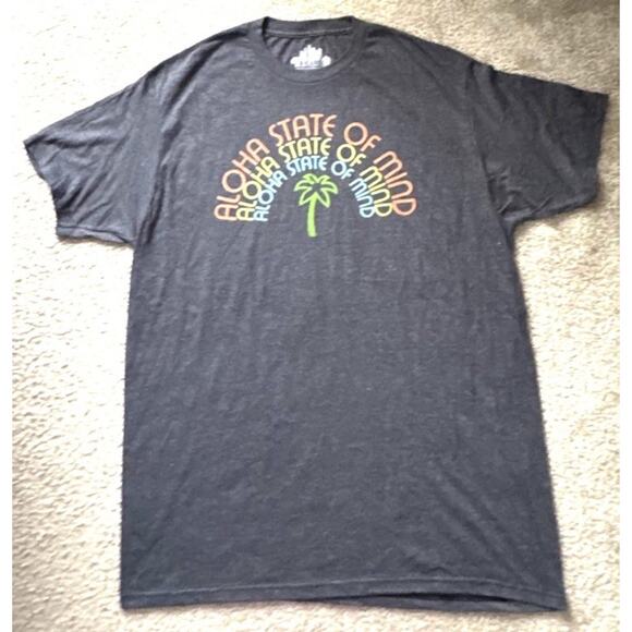 Aloha Stare Of Mind Bundle Of 2 Casual T-shirt’s Blue & gray Mens X-Large - Picture 2 of 7